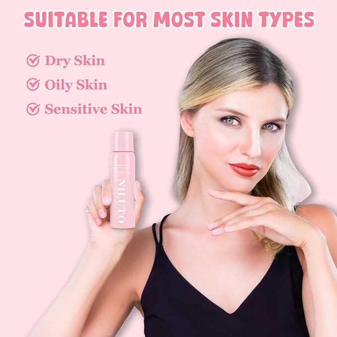 Hair Identifier Spray for Face Shaving, Moisturizing and Skin Care Dermaplaner Spray,Skin Body Hair Identifier Comfortable Face Shaving Powder (Pink 2pack 01)