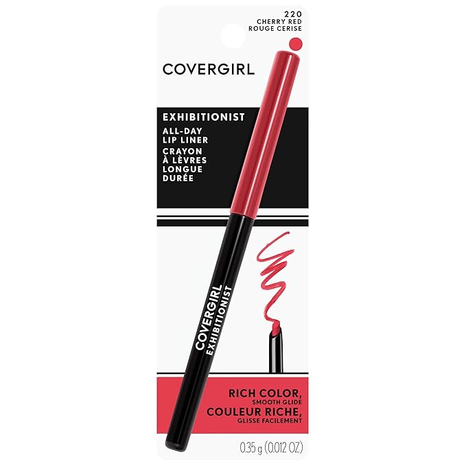 COVERGIRL - Exhibitionist All-Day Lip Liner, Retractable Tip, Easy application, Smudge, Transfer, Mask - Proof, 100% Cruelty-Free