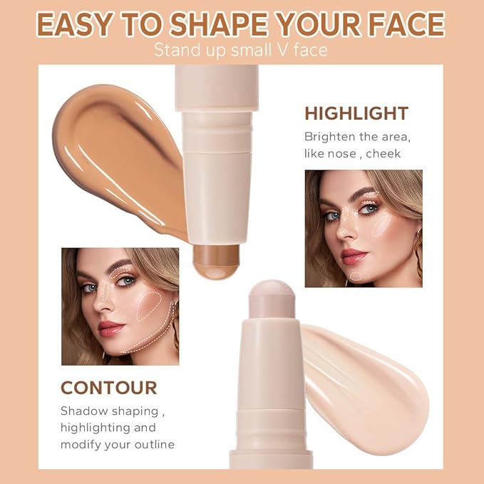Double head contour stick, Highlight & Contour Bronzer
