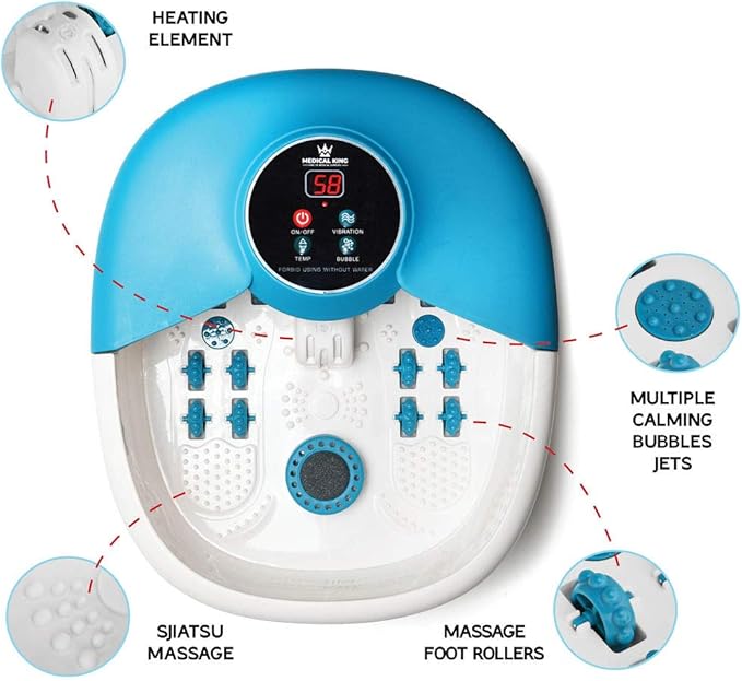 Foot spa massager with heat,
