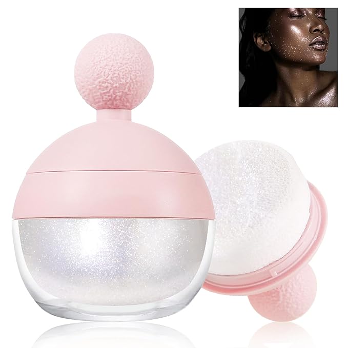Highlighter Makeup Powder, Body Shimmer Sparkle Face Highlighter Women01#