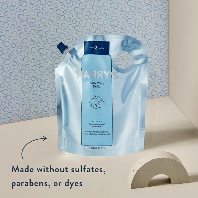 Harry's Men's Body Wash Refill, Wildlands Scent, 36 Fl Oz