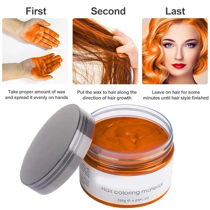 Acomler Temporary Orange Hair Color,