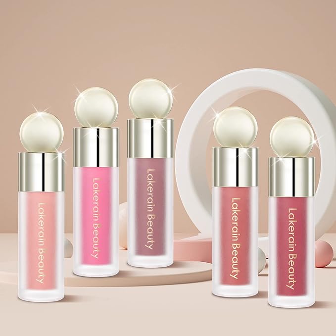 Liquid Blush, Natural Matte Velvet Finish, Soft Cream Bright Red)