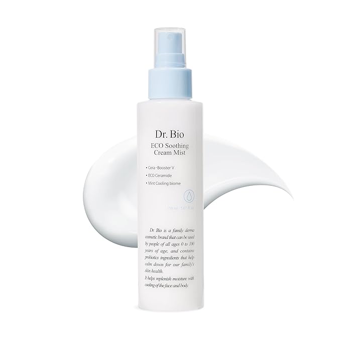 ECO Soothing Cream Mist (5.07oz/150ml), Face and Body Mist for Senstive Skin, Immediate Hydration and Soothing with Probiotics, Moisturizer for Dry Skin, Korean Skin Care, Travel Size