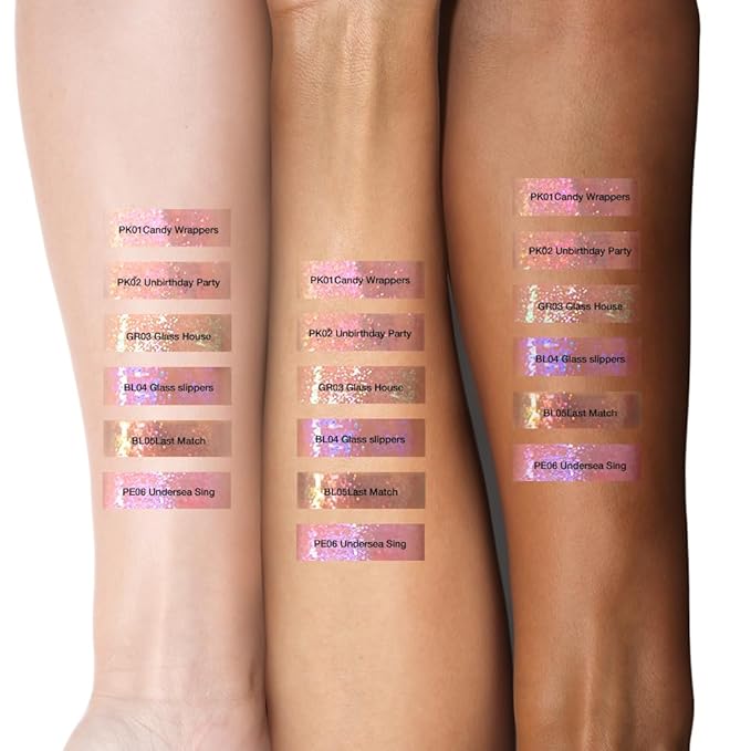 FOCALLURE Glitter Liquid Lipstick,Hydrating,Moisturizing Lip Gloss for Women,Sparkly Shimmer Lip Makeup,Long Lasting,Lightweight Formula for Lip Color and Shine,Last Match