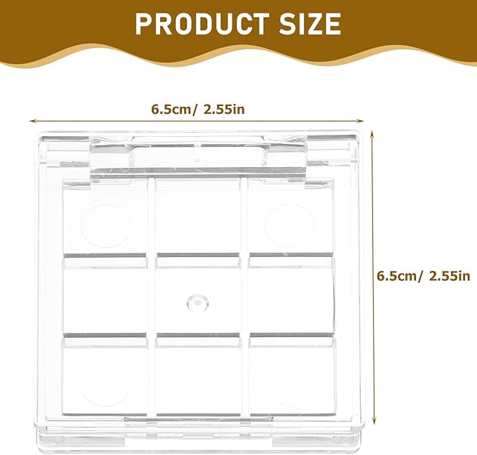 2pcs Empty Lipstick Palette Clear Lipstick Case Mini