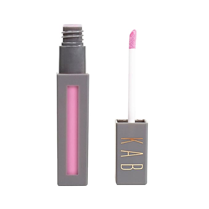 KAB Ultra-Luminous Tinted Lip Gloss – Richly Pigmented, Cupcake-Flavored Lip Gloss in Handpicked Shades like Lollipop – Cruelty-Free Long-Lasting Lip Gloss Color with Doefoot Applicator