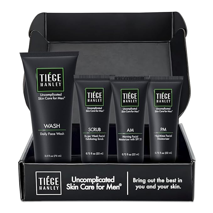 Tiege Hanley Mens Skin Care Set, Essential Skin Tiege
