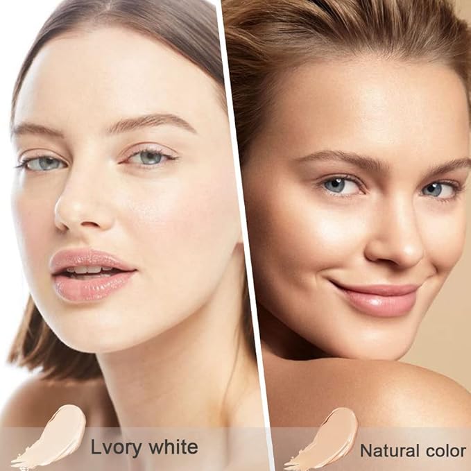 evpct 2pcs Tri-color Face Conceal Correct Cream Contour Covers Redness