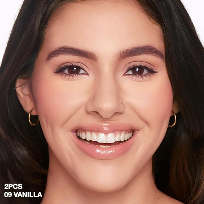 evpct 2Pcs under Eye Brightener, Nourishing Luminous under ojeras,09# Vanilla