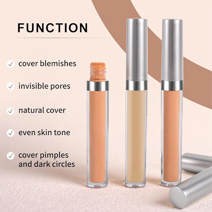Kaely 2Pcs Hydrating Concealer Wand,Full Coverage Liquid under
