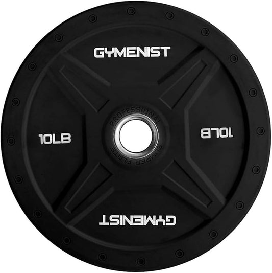 GYMENIST Bumper Plates is Made for 2 Inch 10 LB 55 LB