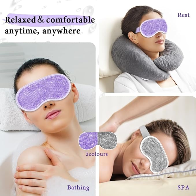 Cooling eye mask and silky