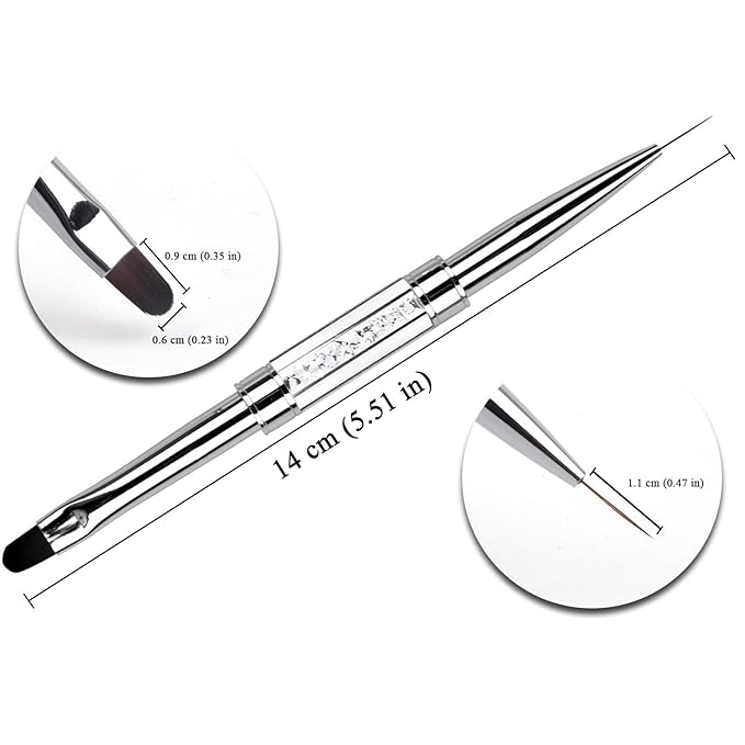 1pcs dual-ended nail design brush