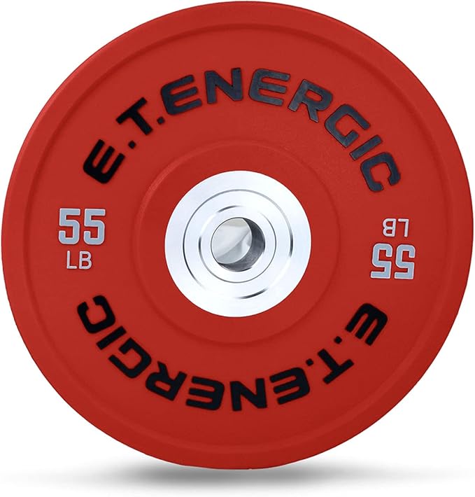 10LB/25LB/35LB/45LB/55LB Bumper Plates Odorless with 2" Opening Olympic