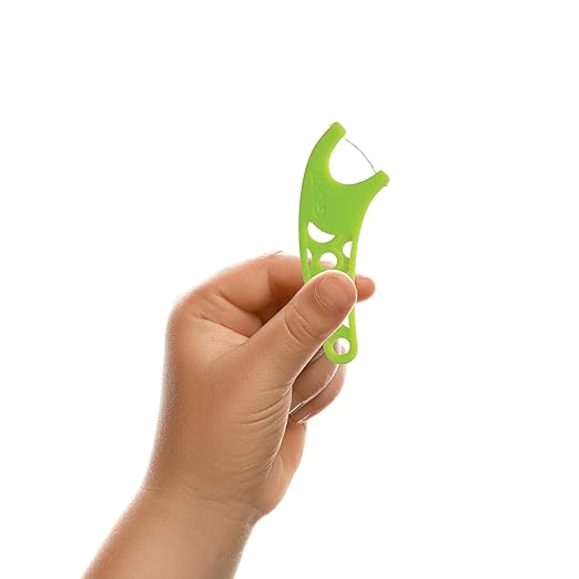 GUM Crayola Kids Flossers with Fluoride - Designed for Little Hands - Fun Grape Flavor - Easy to Use Kids Floss Picks for Children Ages 3+, 75 ct