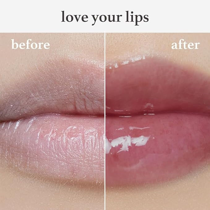 NOONI Korean Hydrating Lip Oil - Appleblacktea | Long-Lasting, Moisturizing, Plumping, Revitalizing for Dry Lips, Waterproof, No Peel Off, Hydrating, Nourishing Crystal Clear, 0.12 FL Oz