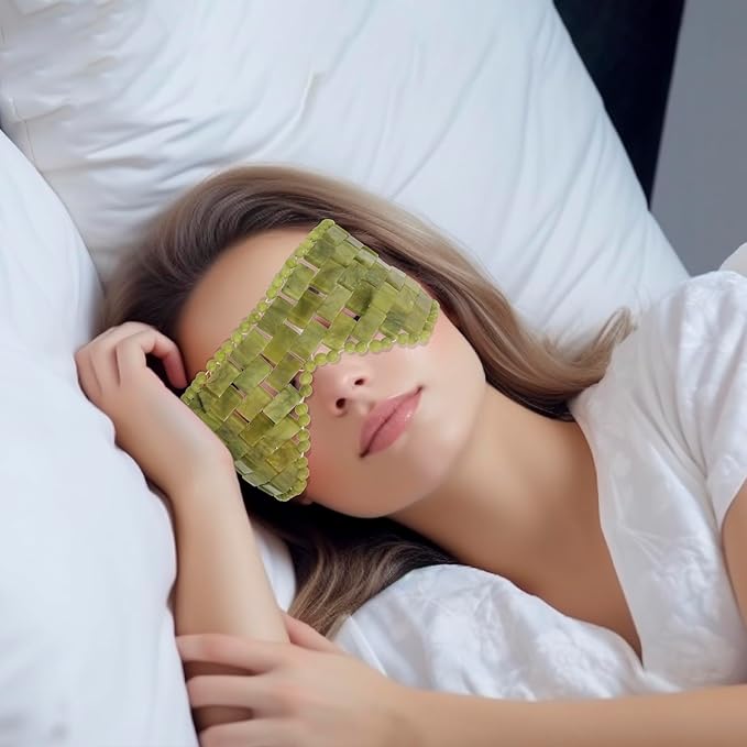Jade eye mask,large facial cooling