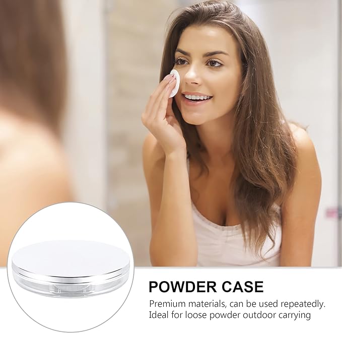 Powder Container 2pcs Loose Powder Containers with Elasticated 5g