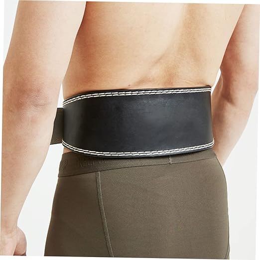 GLEAVI Men's Leather Belts Exercise Belt Powerlifting Belts