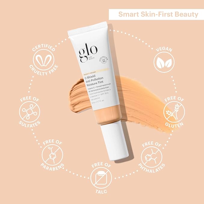 Glo Skin Beauty C-Shield Anti-Pollution Moisture Tint - 1. (4C-Medium) 7 Oz