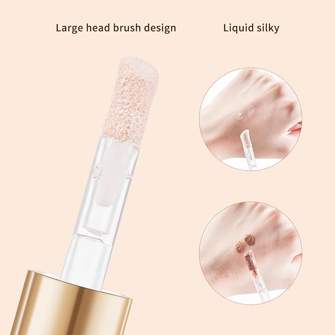 Highlighter Beauty Wand with Brush Liquid Highlighter with