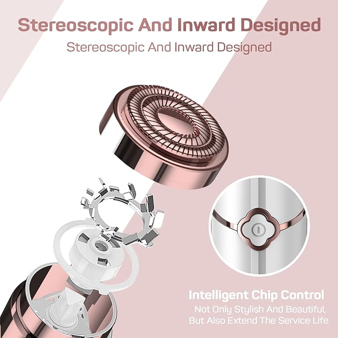 Facial Hair Remover, Upper Lip Hair Removal for Women, Electric Face Razor/Shaver, Gurelax Hair Removal Device, with a Storage Bag