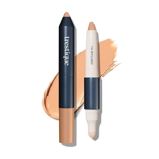 Trestique Concealer Crayon, Refillable Makeup Concealer With Built-In