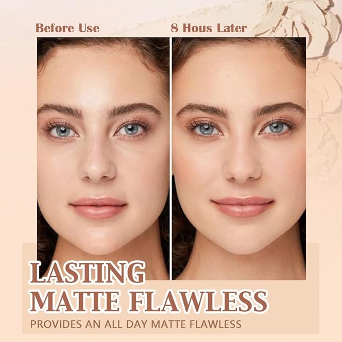 Pressed Matte Face Powder Makeup & Setting Powder N.W (02#) 10g