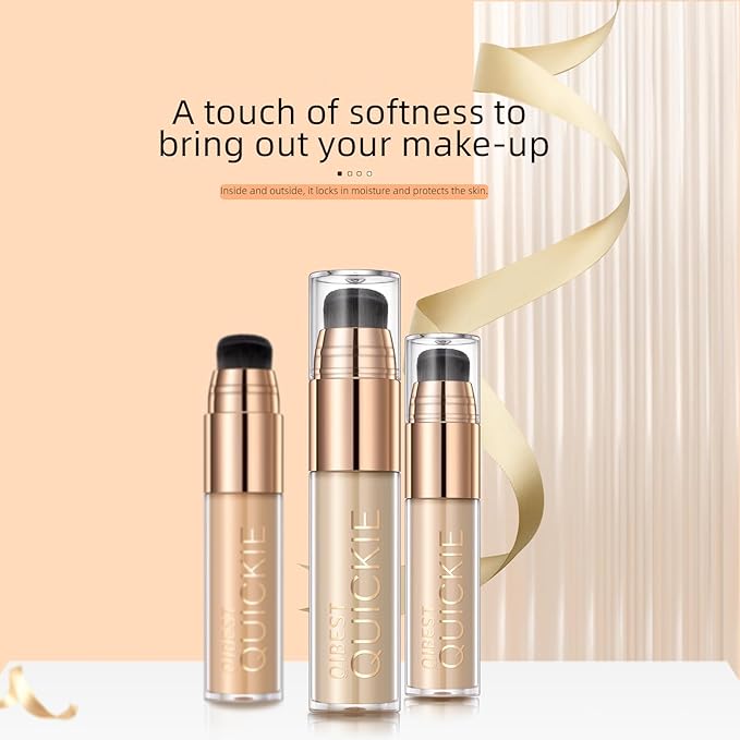 Mattte Liquid Concealer Foundation, Silky Foundation Mist Makeup, Finish (#03)