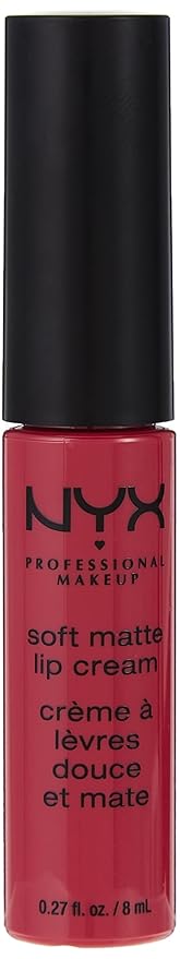 NYX PROFESSIONAL MAKEUP Soft Matte Lip Cream, Lightweight Liquid Lipstick - Prague (Matte Merlot)