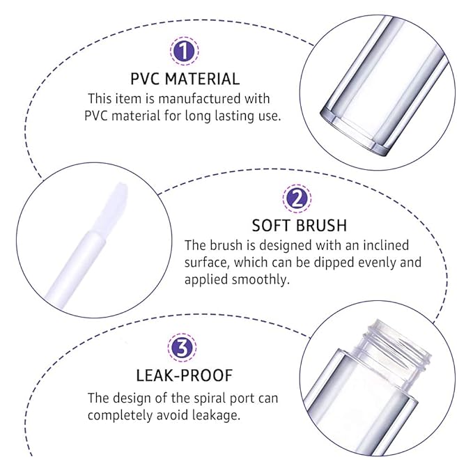 AMORIX 72 Pack 5ml Crystal Rhinestone Lip Gloss Tubes with Wand 5ml Empty Lip Gloss Containers Lipgloss Bottles with Stoppers 4pcs Syringes + Labels for DIY Lip Gloss Balm