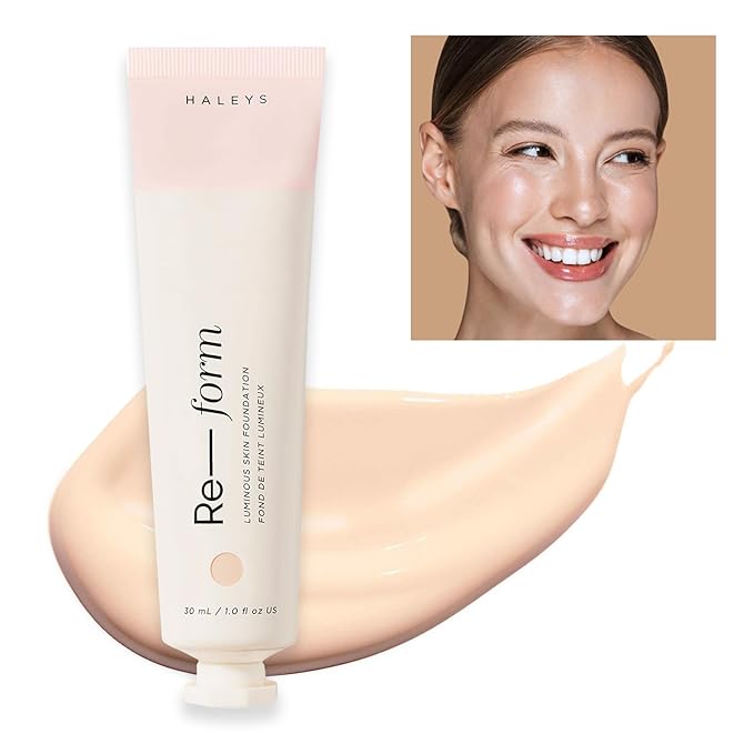 HALEYS Re-form Luminous Skin Foundation, VEGAN + CRUELTY-FREE, types (2.15)