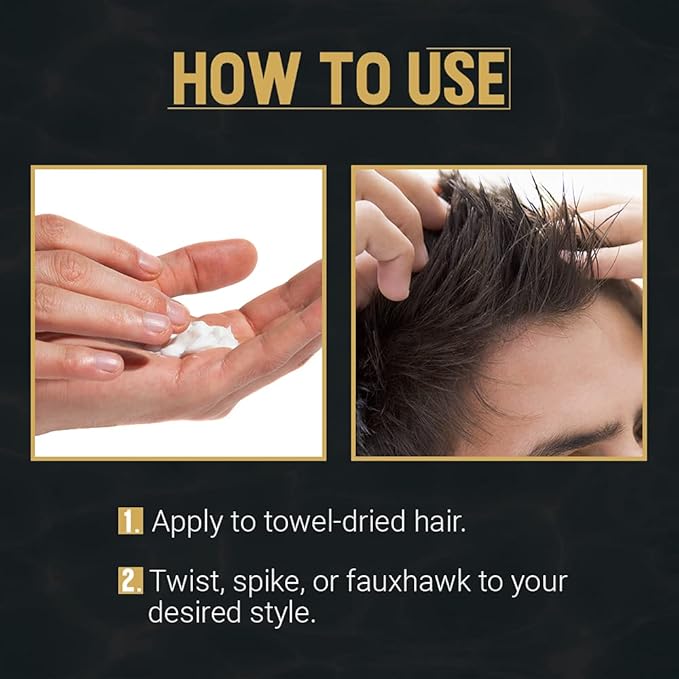 Woody's Hair Gel for Men - Extreme Hold Wood Glue Styling Gel, Long-Lasting, No Flaking, Strong Hold, 4 oz (2 Pack)