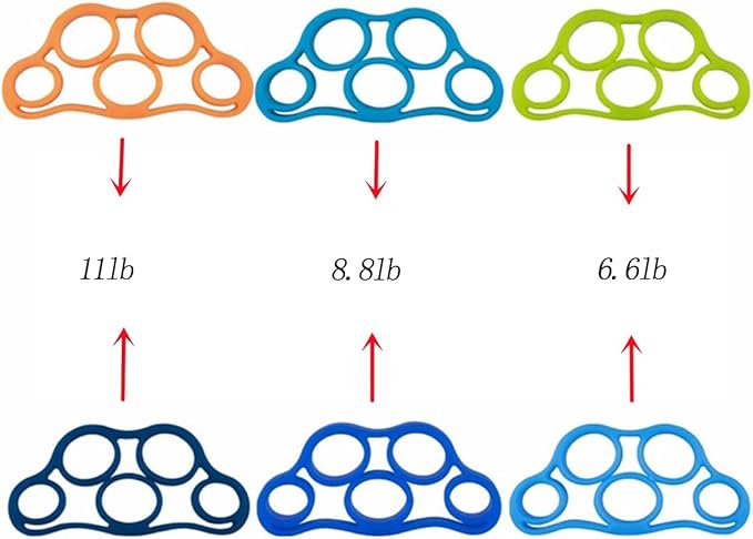 6pcs Finger Strength Trainers
