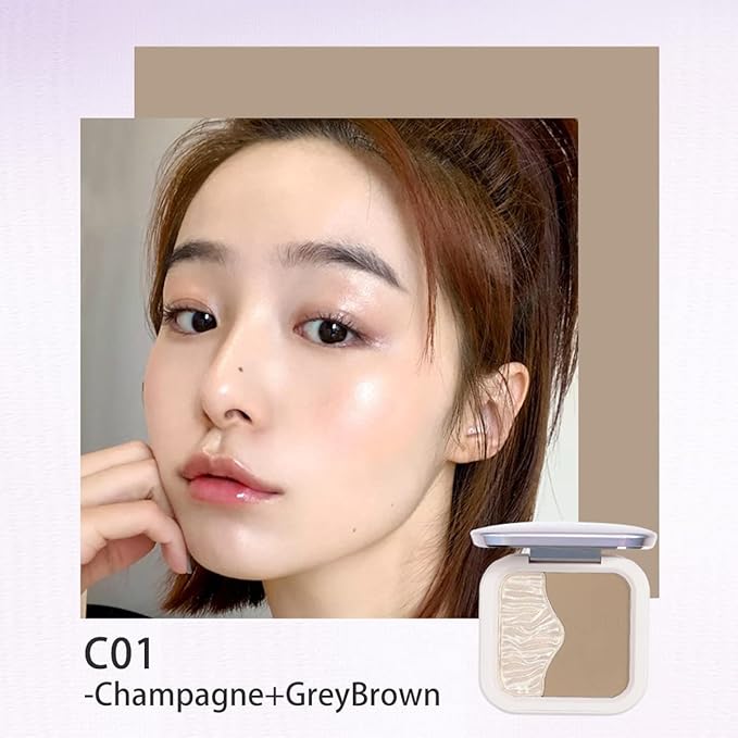 ELLESY Highlighter Makeup Palette Face Sculpting Highlighter Contouring brush-C01