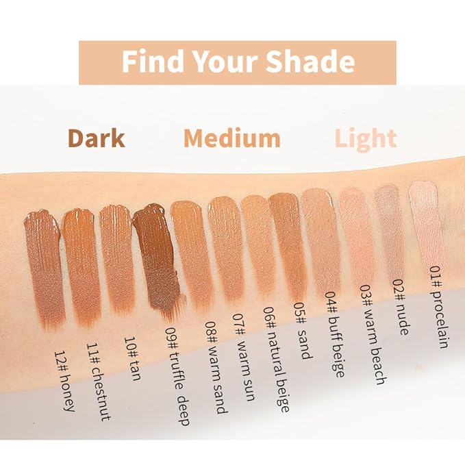 Flawless Matte Liquid Foundation Makeup, Vegan & Cruelty-Free, (06, ) 30ml