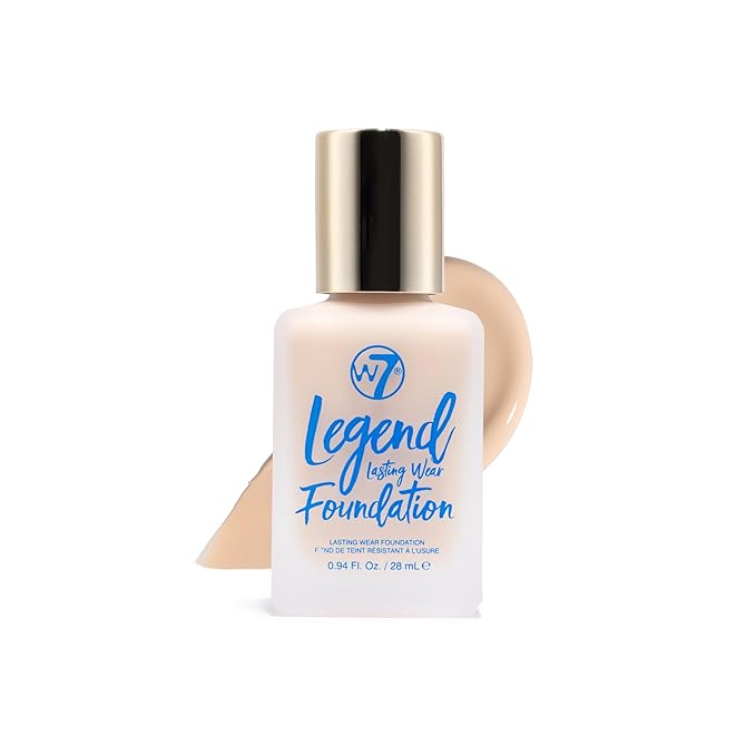 W7 Legend Foundation - Creamy Liquid Foundation for (Sand Beige) 28ml