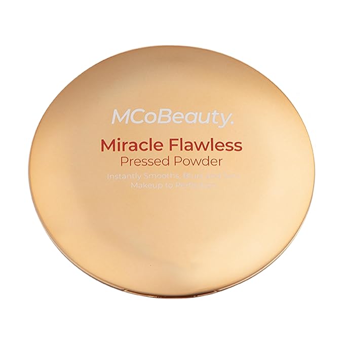 MCoBeauty Miracle Flawless Pressed Powder, Medium Warm Shade, Free Cosmetics
