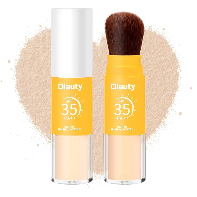 Mineral Sunscreen Setting Powder, Mineral Brush Setting Face (Medium, ) 8g