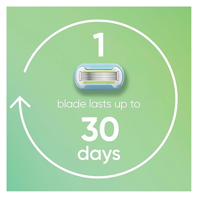 Gillette Venus Extra Smooth Women’s Razor Blades, 5-Bladed Razor Refills, 8 Count