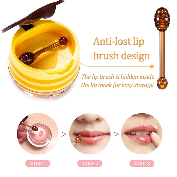 4 PCS Bee Lip Balm Lip Sleeping