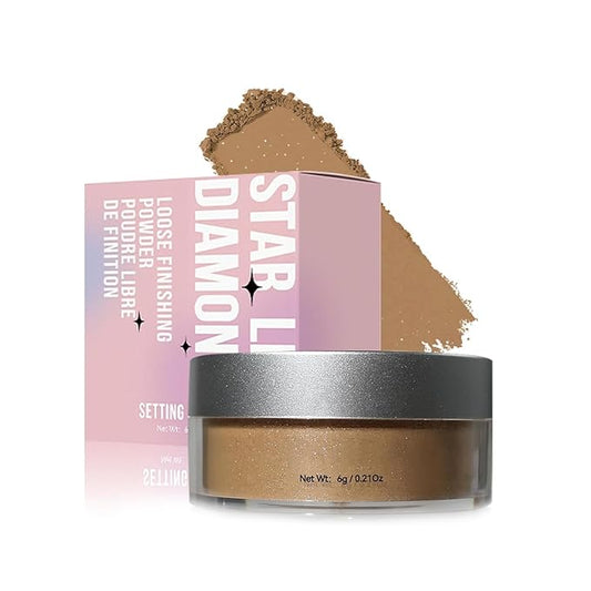 Loose Face Powder Setting Powder, Shimmer Glitter Loose