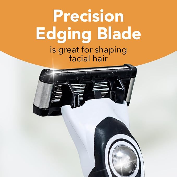 BIC Flex 5 Refillable Men's Razor, Ideal Head Shavers for Bald Men, 12 Refill Cartridges, 5 Blade Razors for a Close Shave