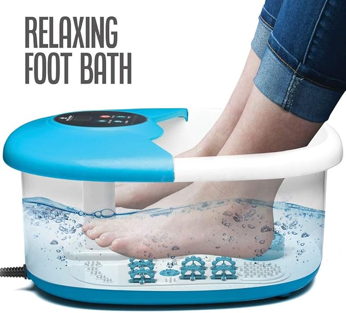 Foot spa massager with heat,