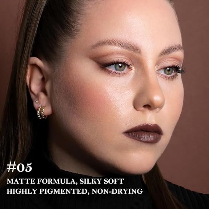 2Pcs Gradient Matte Lipstick Crayon Lip Liner Pencil, Flawless Contour Gradual Ombre Effect, Lipstick for Women, Long Lasting Waterproof Smudge Proof