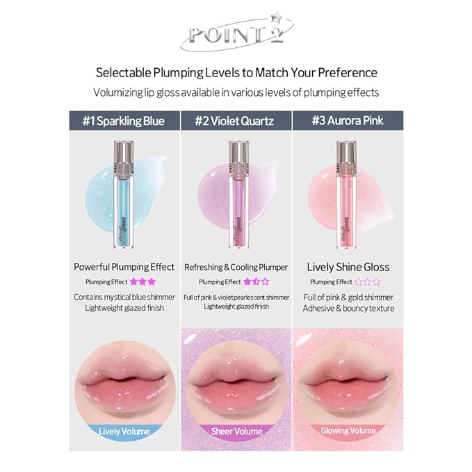 ETUDE Glaze Plumper - Violet Quartz, Korean Lip