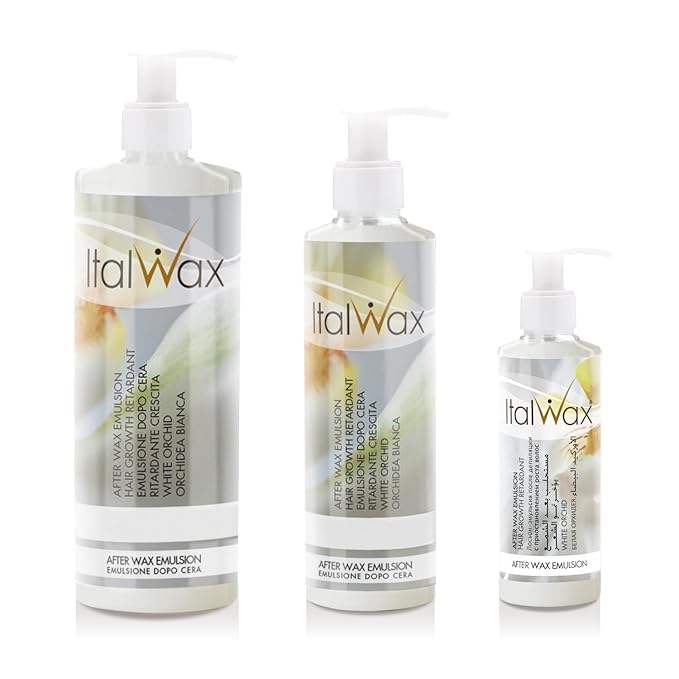 Italwax After Wax Care Lotion - 250ml / 8.45fl.oz - Hair Growth Retardant - White Orchid - Moisturizing and removing waxing residues