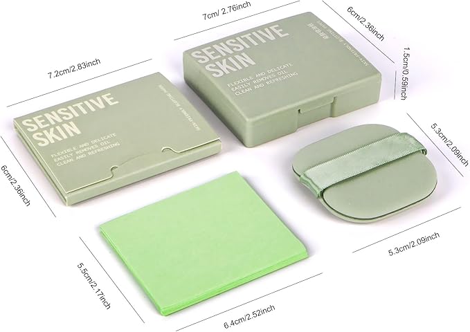 KYDA 200 Sheets Oil Blotting Paper with Mirror Makeup Friendly